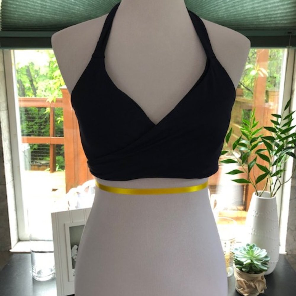 Athleta Bikini Top 36B/C Navy w/wire